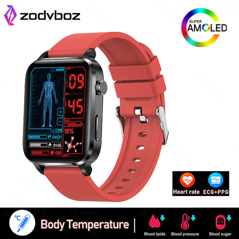 Painless Non-Invasive Blood Sugar Smart Watch Men Laser Treatment Health Blood Pressure Sport Smartwatch Women Glucometer Watch