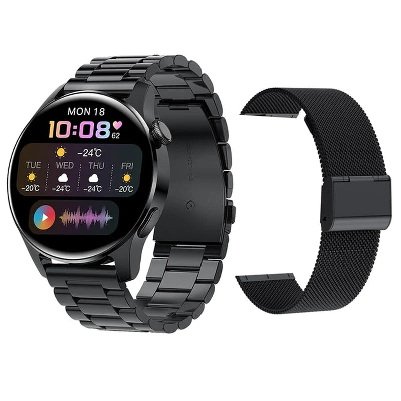 For Phone Xiaomi Huawei Android ECG Smart Watch Men Android 2022 Bluetooth Call Smartwatch Blood Pressure Heart Rate Men Fitness