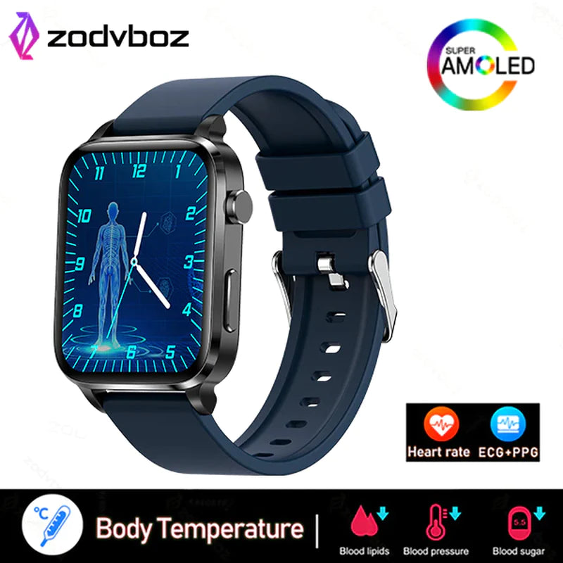 Painless Non-Invasive Blood Sugar Smart Watch Men Laser Treatment Health Blood Pressure Sport Smartwatch Women Glucometer Watch