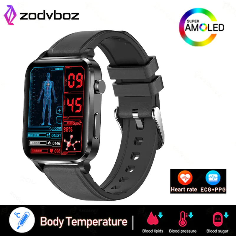 Painless Non-Invasive Blood Sugar Smart Watch Men Laser Treatment Health Blood Pressure Sport Smartwatch Women Glucometer Watch