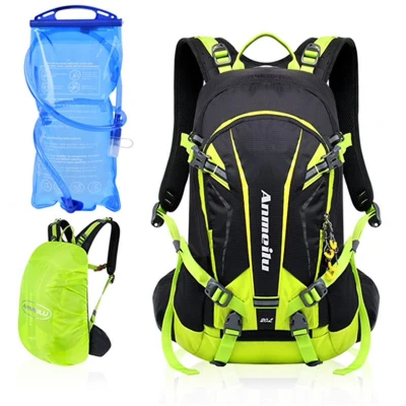 20L Waterproof Cycling Bicycle Bag Rain Cover Breathable Lightweight Rucksack Hike Camping MTB Mountain Bike Hydration Backpack