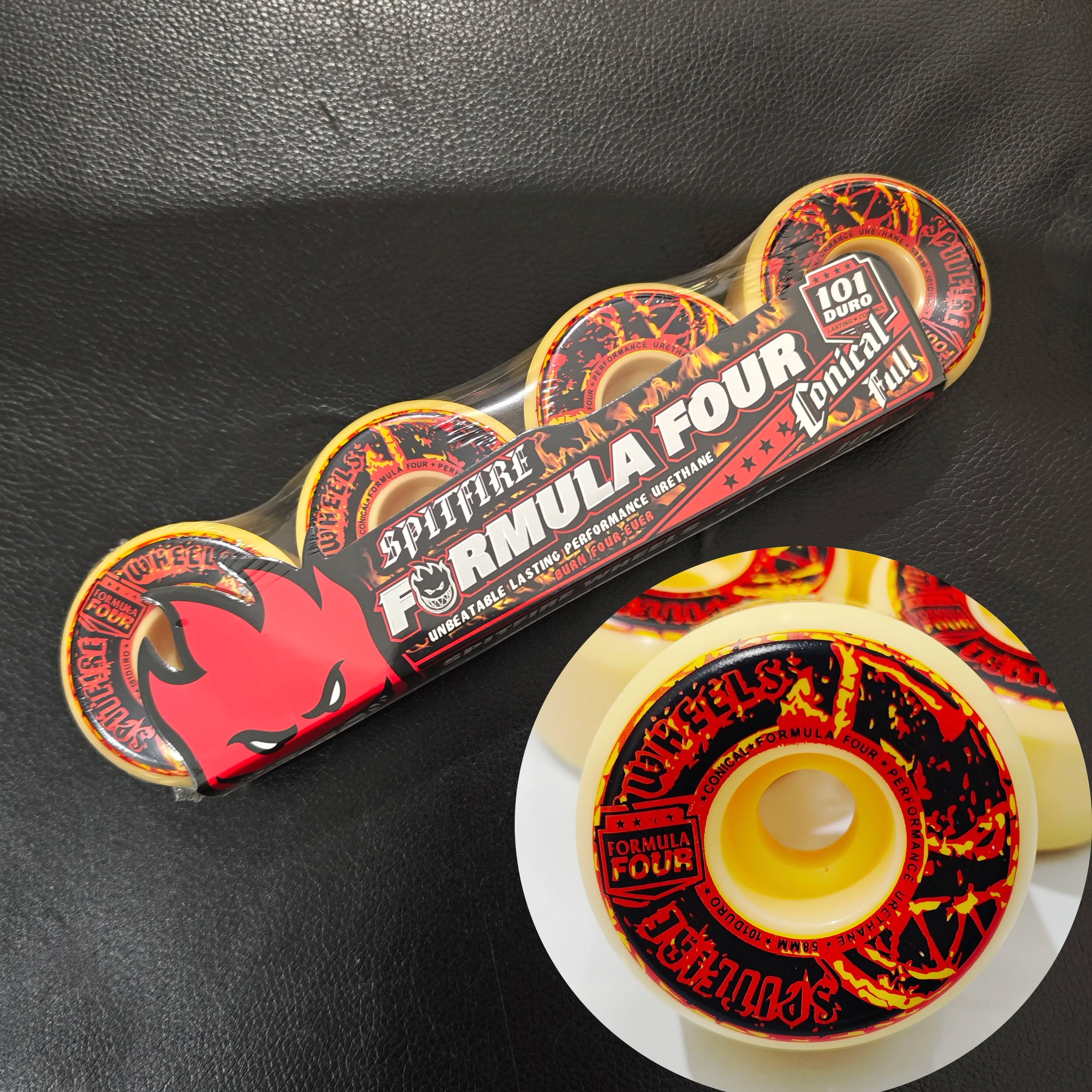 Original Spitfire Skateboard Wheel 58Mm 52Mm 101Duro 53Mm 54Mm 56Mm 99Duro 80HD Skateboard Wheel for Skateboard